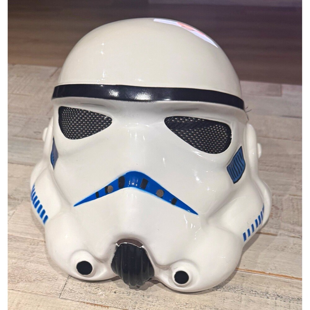 Rubie's Star Wars Stormtrooper Full Face Mask Helmet White/Black/Blue One Size